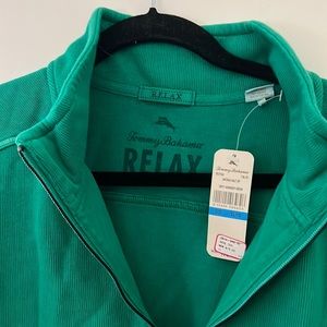 Tommy Bahama fall weight relax zip up pull over. New with tags.
